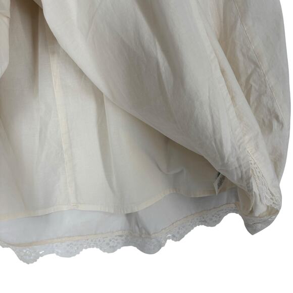 Aerie Femme Bow Nightie New With Tags Size XXL Off White Cotton - Picture 12 of 16